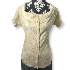 Yellow Bird for Anthropologie top XS